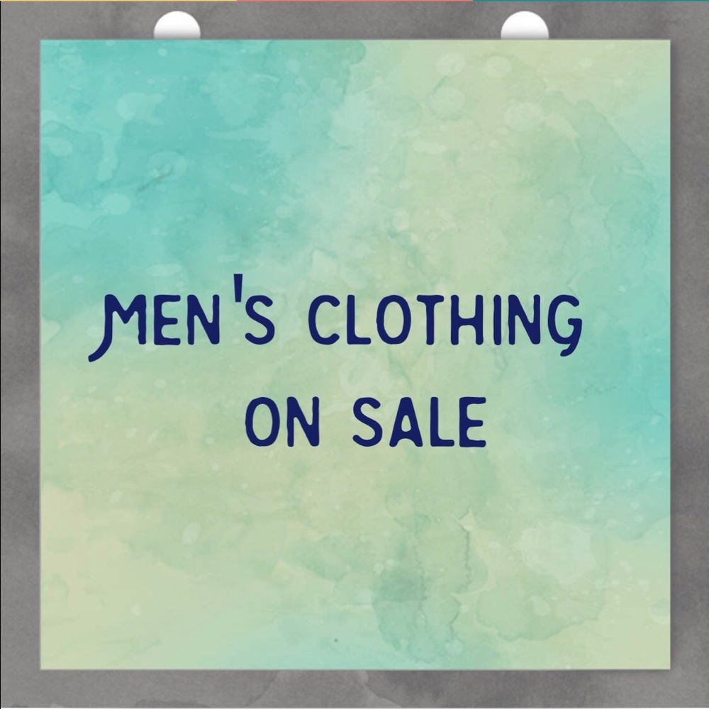 MEN’S CLOTHING ON SALE - Picture 1 of 1